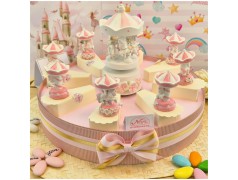 Torta Bomboniera Battesimo Cavallino Giostra dei Sogni Rosa