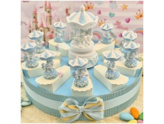 Torta Bomboniera Battesimo Cavallino Giostra dei Sogni Azzurra