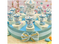 Torta Bomboniera Battesimo Cavallino Giostra dei Sogni Azzurra