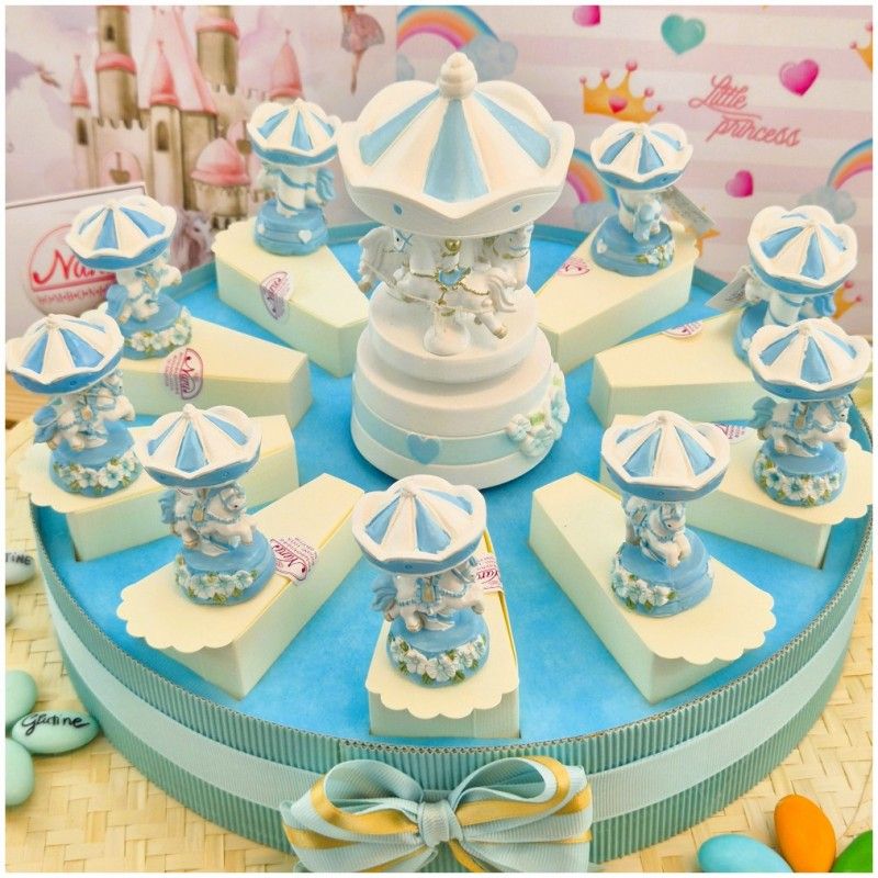 Torta Bomboniera Battesimo Cavallino Giostra dei Sogni Azzurra