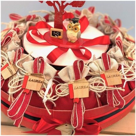 Torta di Sacchettini Bomboniera per laurea economica