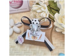 Bomboniera Comunione Calcio Coppa dei Campioni Juventus (Bianconera) - Scatolina Kraft con molletta