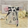 Bomboniera Comunione Calcio Goleador Bianconero - Astuccio Stampato con Maxi Pallone