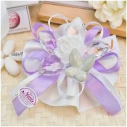 Bomboniera Debora Carlucci Fiore in Cristallo e Porcellana con Farfalla