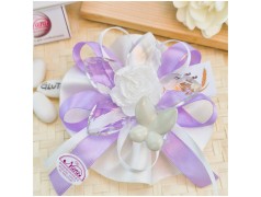 Bomboniera Debora Carlucci Fiore in Cristallo e Porcellana con Farfalla