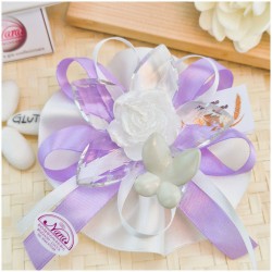 Bomboniera Debora Carlucci Fiore in Cristallo e Porcellana con Farfalla