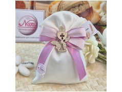 Sacchettino per comunione con calice in legno