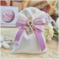 Sacchettino per comunione con calice in legno