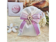 Sacchettino per comunione con calice in legno