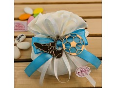 Bomboniera Calcio Comunione portachiavi in metallo scarpetta e pallone in 2d