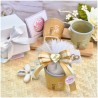 Bomboniera Matrimonio Utile Bicchierino Caffè Life Love Effetto Stropicciato e Cuore Specchiato