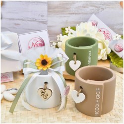 Bomboniera Matrimonio Utile Vasetto Piccole Gioie Design Avvolgente con Girasole
