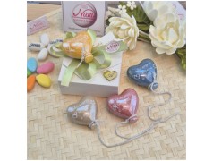 Bomboniera Comunione e Cresima Palloncino Cuore Chi Sogna Impara a Volare su Scatola Oro