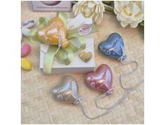 Bomboniera Comunione e Cresima Palloncino Cuore Chi Sogna Impara a Volare su Scatola Oro