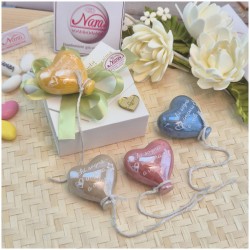 Bomboniera Comunione e Cresima Palloncino Cuore Chi Sogna Impara a Volare su Scatola Oro