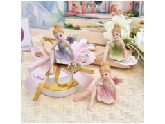 Bomboniera Comunione e Battesimo "Fata Sognatrice" su Cappelliera Oro con Cuore Specchiato