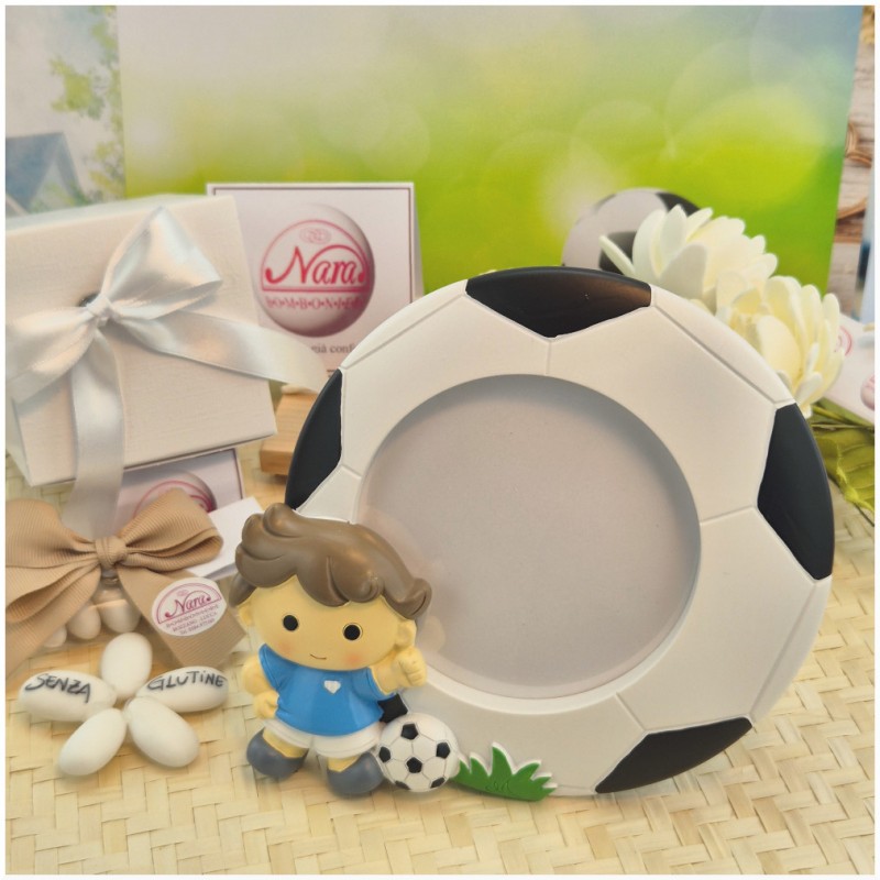 Bomboniere Calcio Comunione Portafoto Piccolo e Grande