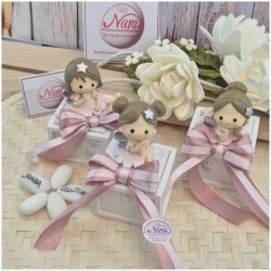 Bomboniera Comunione e Battesimo Scatolina Legno Scrigno dei Sogni con Fatina e Stelle