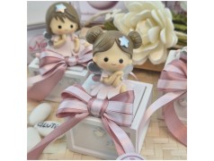 Bomboniera Comunione e Battesimo Scatolina Legno Scrigno dei Sogni con Fatina e Stelle