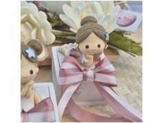 Bomboniera Comunione e Battesimo Scatolina Legno Scrigno dei Sogni con Fatina e Stelle