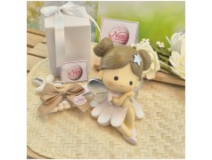 Bomboniera Battesimo e Comunione Utile Salvadanaio Grande "Fata dei Sogni" Seduta