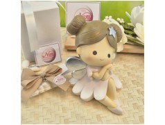 Bomboniera Battesimo e Comunione Utile Salvadanaio Grande "Fata dei Sogni" Seduta