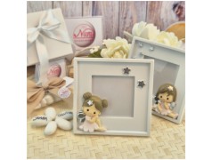 Bomboniera Battesimo Bimba Cornice Portafoto Grande "Fatina dei Sogni"