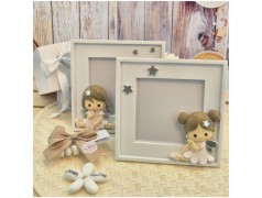Bomboniera Battesimo Bimba Cornice Portafoto Grande "Fatina dei Sogni"