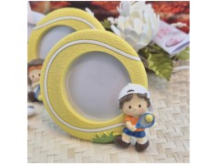 Bomboniera Comunione Tennis Cornice Portafoto Grande Pallina con Statuina