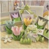 Bomboniera Matrimonio e Comunione Set Spring Box con Candela Tulipano Media e Sacchetto