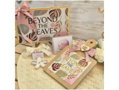 Bomboniera Matrimonio Utile "Tagliere Tropical" - Design Foglie Oro con Scatola Coordinata e Nomi