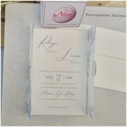 Partecipazione matrimonio semplice