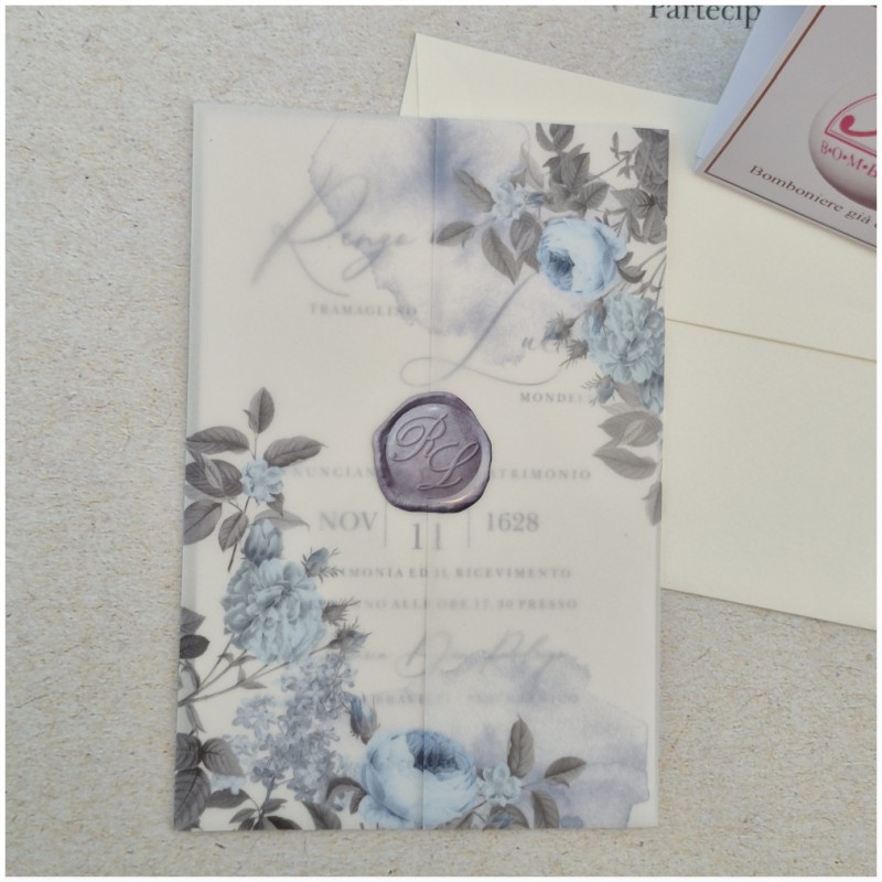 Partecipazione matrimonio semplice