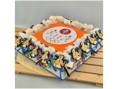 Torta Bomboniera Comunione e Cresima Judo & Karate con Kimono in Legno Personalizzato e Nastri Olimpici