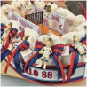Torta Bomboniera Comunione Bimba Volley Passion con Statuina Giocatrice e Campo con Rete