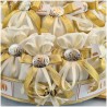 Torta porta bomboniere sacchettini con placchetta 50 anniversario