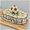 Bomboniere calcio scarpette portachiavi metallo
