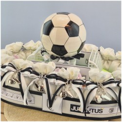 Bomboniere calcio scarpette portachiavi metallo