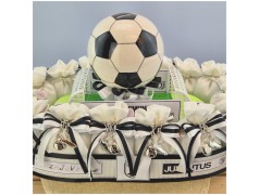 Bomboniere calcio scarpette portachiavi metallo