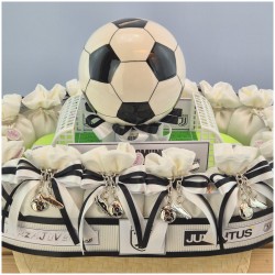 Bomboniere calcio scarpette portachiavi metallo