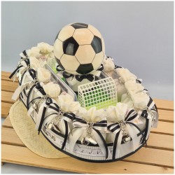 Bomboniere calcio scarpette portachiavi metallo