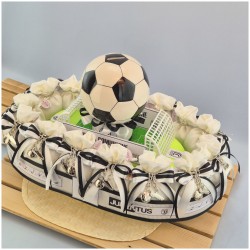 Bomboniere calcio scarpette portachiavi metallo