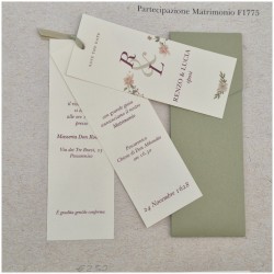 Partecipazioni semplici verde salvia