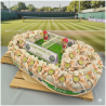 Bomboniera Tennis Wimbledon con Campo Centrale e Palline in Legno
