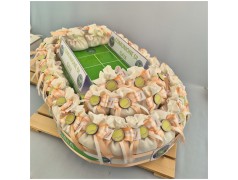 Bomboniera Tennis Wimbledon con Campo Centrale e Palline in Legno