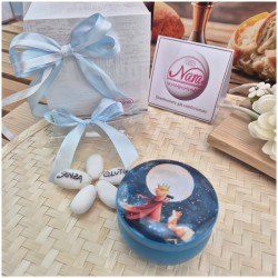 Bomboniera Solidale Cuorematto Candela in Latta "Il Piccolo Principe"