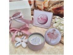 Bomboniera Solidale Cuorematto Candela in Latta "Sogno di Ballerina" - Illustrazione Danzatrice Floreale