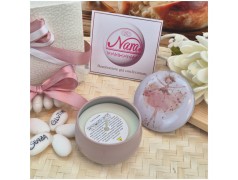 Bomboniera Solidale Cuorematto Candela in Latta "Sogno di Ballerina" - Illustrazione Danzatrice Floreale