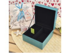 Bomboniera Solidale Cuorematto Scatola in Vetro "Il Piccolo Principe" - Cofanetto Blu Notte con Interno in Velluto