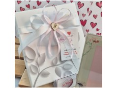 Bomboniera Solidale Cuorematto Portafoto in Vetro Artistico Con ballerina